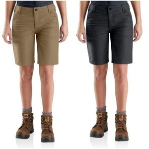 NWT x2 Carhartt Women’s Canvas Work Shorts